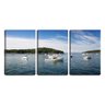 Quadro Decorativo 30x66 barcos na lagoa azul - 1