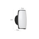 Ver imagem 2 de Arandela Nordecor Pako Quadrada 2w+5w Led Bivolt Preto 3000k Luz Amarela 2853