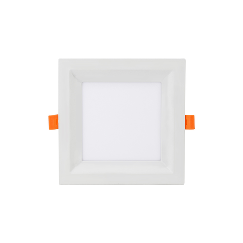 Painel de Led Quadrado Embutir Recuado 6W Bivolt Taschibra 3000K Luz Quente