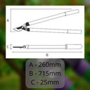 Ver imagem 3 de Tesoura P/cortar Galhos 700mm - Palisad