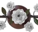 Ver imagem 5 de Luminária Plafon Dupla de Teto para Apartamento simples com Flores - Branco