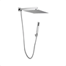Chuveiro Ducha Quadrado 20x20 Slim Inox Cromado Completo com Desviador - 9