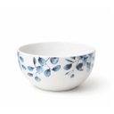 Ver imagem 7 de Kit 3 Tigelas Bowl Cerâmica Branca Premium Folhagens Azuis Beli Collection 550ml