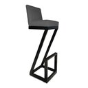 Ver imagem 2 de kit 08 banqueta Alta Z Base De Ferro Suede Grafite - D'Classe Decor