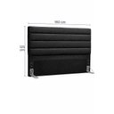 Ver imagem 2 de Cabeceira Albany 160 Cm Courino Preto W01 Belufan Móveis