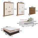 Ver imagem 3 de Casa Completa Mobiliada Armário Cozinha/quarto Solteiro e Casal Multimóveis Cr60004 Bc/nog/off