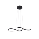 Ver imagem 1 de Pendente Espiral Preto Metal 75cm Bivolt Led 47w 3em1