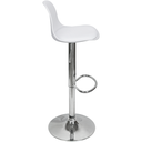 Ver imagem 4 de Kit 3 Banquetas Joly Luisa Eames Saarinen Base Giratória Cromada - Branca