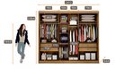 Ver imagem 5 de Guarda-Roupa Diamond 4 Gavetas sem Espelho Fendi Novo Horizonte