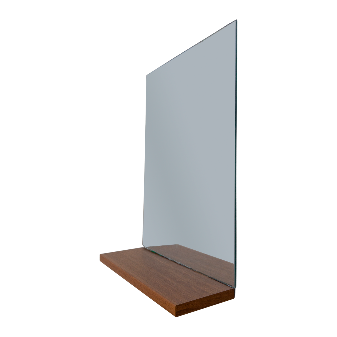 Espelheira Retangular 30x40cm Com Prateleira Canela MDF - 4