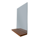 Ver imagem 4 de Espelheira Retangular 30x40cm Com Prateleira Canela MDF