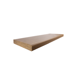 Espelheira Retangular 30x40cm Com Prateleira Canela MDF - 7