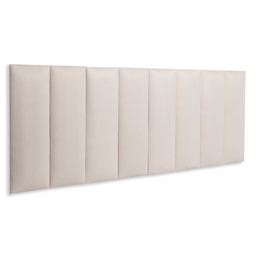 Cabeceira Queen Modulada Reta Cama Box Suede Creme - 1