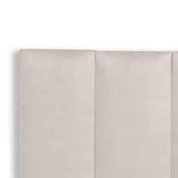 Cabeceira Queen Modulada Reta Cama Box Suede Creme - 4