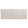 Cabeceira Queen Modulada Reta Cama Box Suede Creme - 3