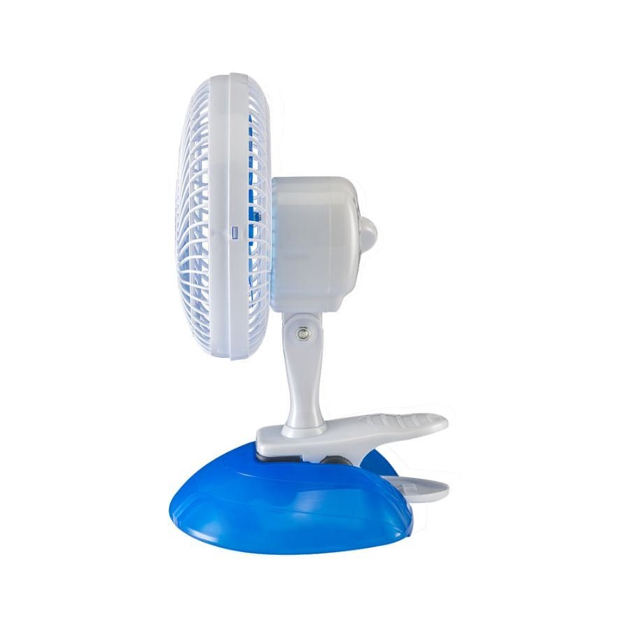 Mini Ventilador Portátil Ventisol 20cm 3 Pás Branco Base ou Clipe - 3