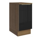 Ver imagem 1 de Balcão de Cozinha 40 cm 1 Porta Rustic/Preto Lux Madesa