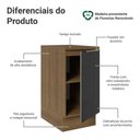 Ver imagem 3 de Balcão de Cozinha 40 cm 1 Porta Rustic/Preto Lux Madesa