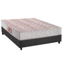 Ver imagem 1 de Conjunto Box Viúva: Colchão Espuma Paropas D28 Pasquale Clean + Base Crc Suede Gray (128x188)