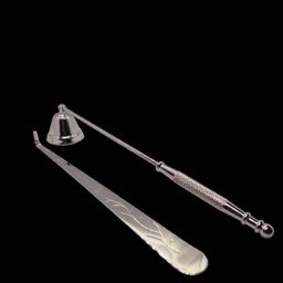 Abafador Apagador Pavio de Vela e Pinça para Acertar Pavio:dourada - 3