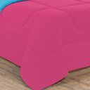 Ver imagem 3 de Edredom Malha 100% Algodão Gran Moratta 1 Peça Queen - Pink -azul Turquesa