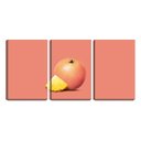 Ver imagem 1 de Quadro Decorativo 68x126 laranja soitária desenho