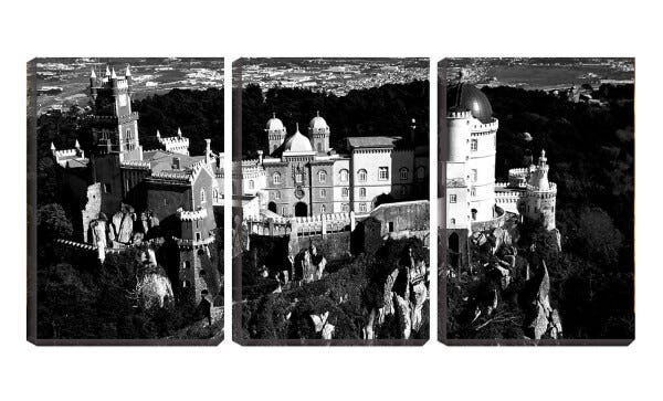 Quadro Decorativo 68x126 castelo na montanha pb - 1