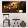 Quadro Decorativo 68x126 sistema solar orbitas - 1