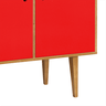Buffet Retrô Vermelho 2 Portas OOL Maxima Moveis - 3