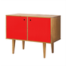 Buffet Retrô Vermelho 2 Portas OOL Maxima Moveis - 7
