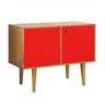 Buffet Retrô Vermelho 2 Portas OOL Maxima Moveis - 1