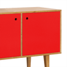 Buffet Retrô Vermelho 2 Portas OOL Maxima Moveis - 6