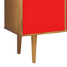 Buffet Retrô Vermelho 2 Portas OOL Maxima Moveis - 5