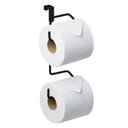Ver imagem 1 de Porta Papel Higiênico para Caixa de Descarga Suporte para Dois Rolos Sem Furo Preto