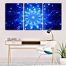 Quadro Decorativo 45x96 pétalas azuis arte abstrata - 2