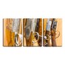 Quadro Decorativo 45x96 rifles ornamentados em fileira - 1