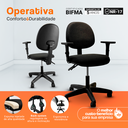Ver imagem 3 de Kit Cadeiras Executiva Caixa Alta Back System NR17 Giratória Pistão Classe 4 120kg