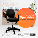Ver imagem 5 de Kit Cadeiras Executiva Caixa Alta Back System NR17 Giratória Pistão Classe 4 120kg