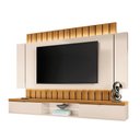 Ver imagem 6 de Painel Home Suspenso 2.2 para TV até 70" Sala de Estar Shawn Off White/Cinamomo G26 - Gran Belo