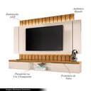 Ver imagem 2 de Painel Home Suspenso 2.2 para TV até 70" Sala de Estar Shawn Off White/Cinamomo G26 - Gran Belo