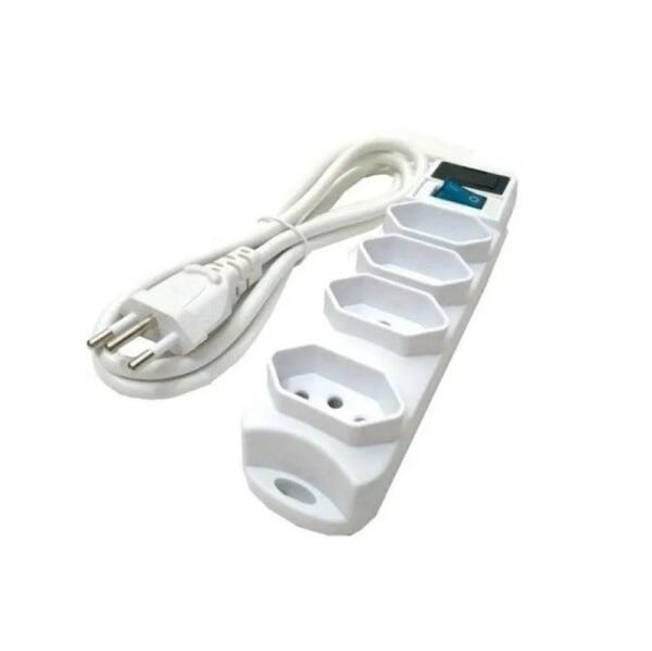 EXTENSAO ELETRICA 4 TOMADAS FILTRO LINHA FUSIVEL 1.5M SL7604 - 1