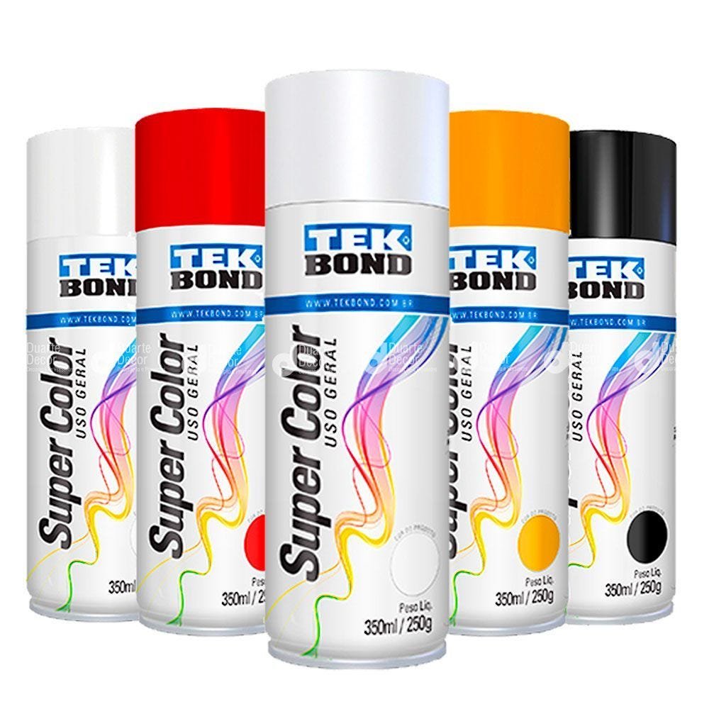 Tinta Spray Uso Geral Branco Fosco 350ml 250g - Tekbond - 2