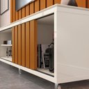 Ver imagem 1 de Rack para Tv até 70 Polegadas 2 Portas Ripadas Roma 220cm