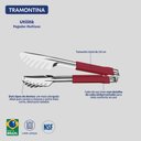 Ver imagem 3 de Pegador Tramontina Utilitá em Aço Inox com Cabo Emborrachado Vermelho 24 Cm
