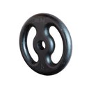 Ver imagem 4 de Kit 40 Kg de Anilhas Ferro Fundido + 02 Barras de 40cm + Barra W