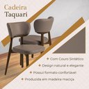 Ver imagem 6 de Cadeira Taquari Estrutura em Madeira Maciça Estofado em Couro Sintético Bege