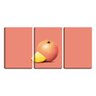 Quadro Decorativo 55x110 laranja soitária desenho - 1