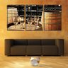 Quadro Decorativo 80x140 taças de champanhe sobre barril - 2