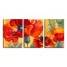 Quadro Decorativo 55x110 pétalas de flores vermelhas - 1