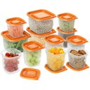 Ver imagem 3 de Kit Potes de Plástico Continental 12 unidades - Laranja